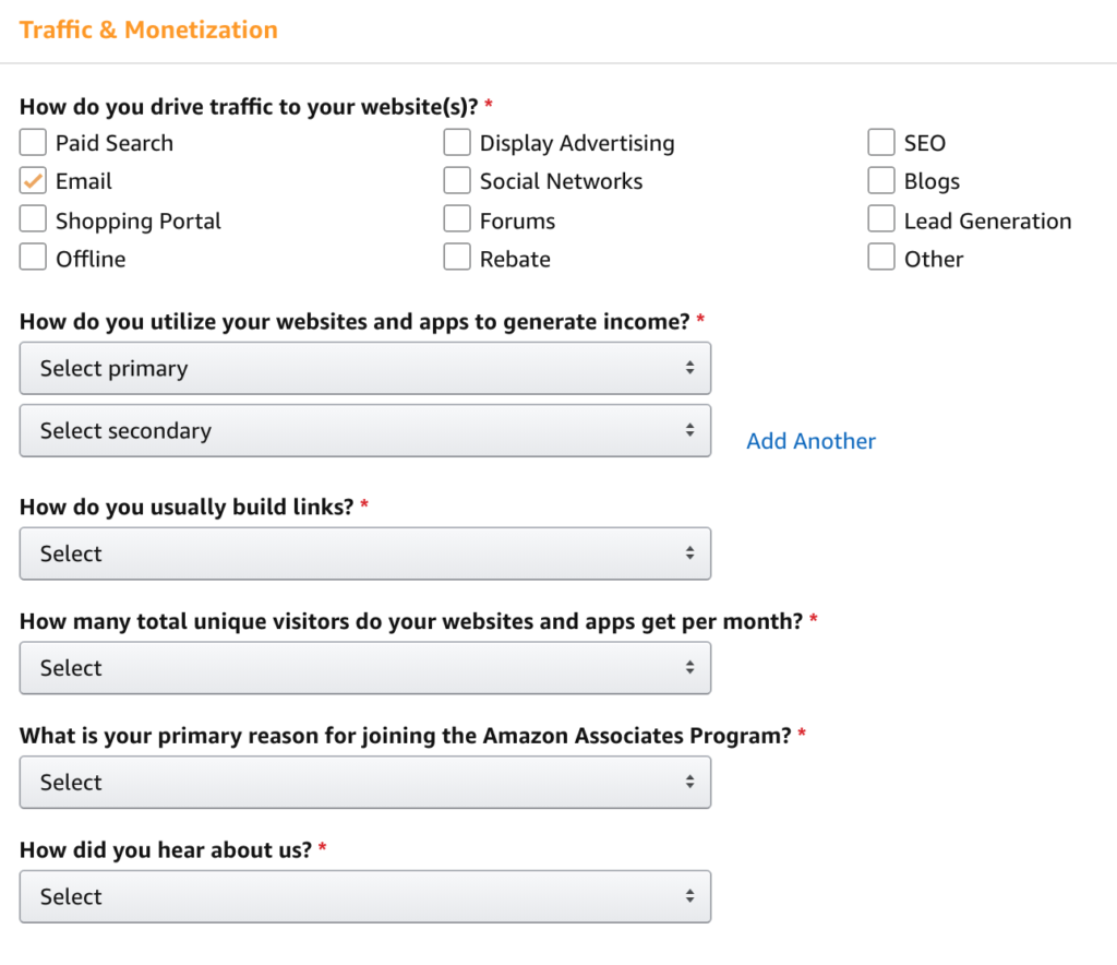 Amazon-Associates-form