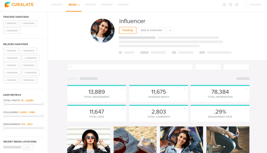 Curalate influencer tool