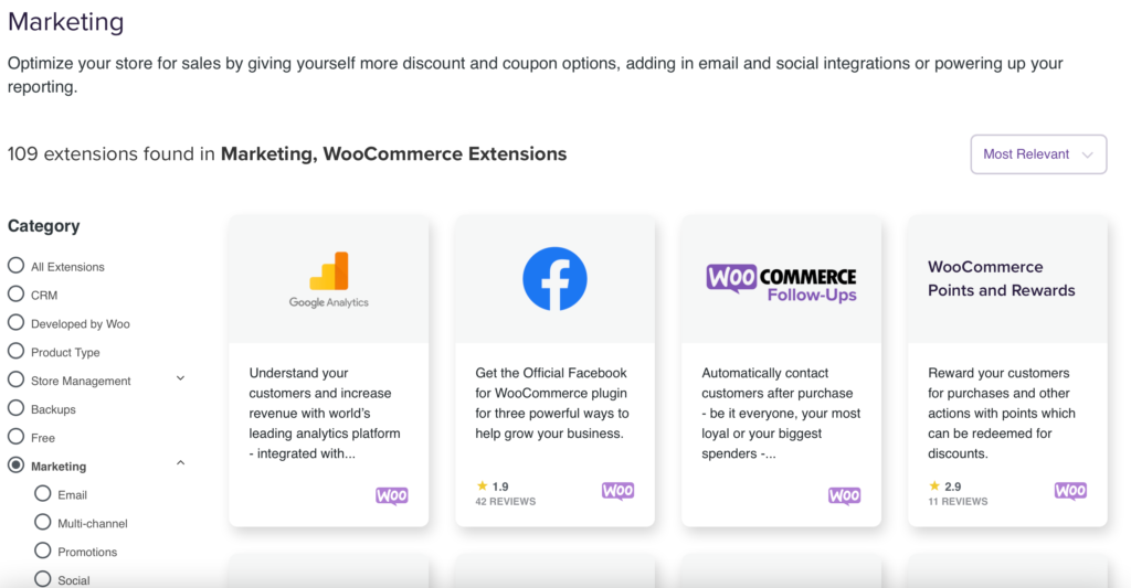 marketing plugin woocommerce