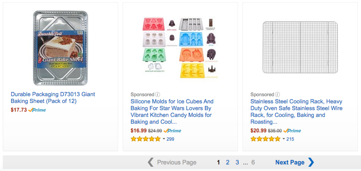 Amazon sponsored products ads example