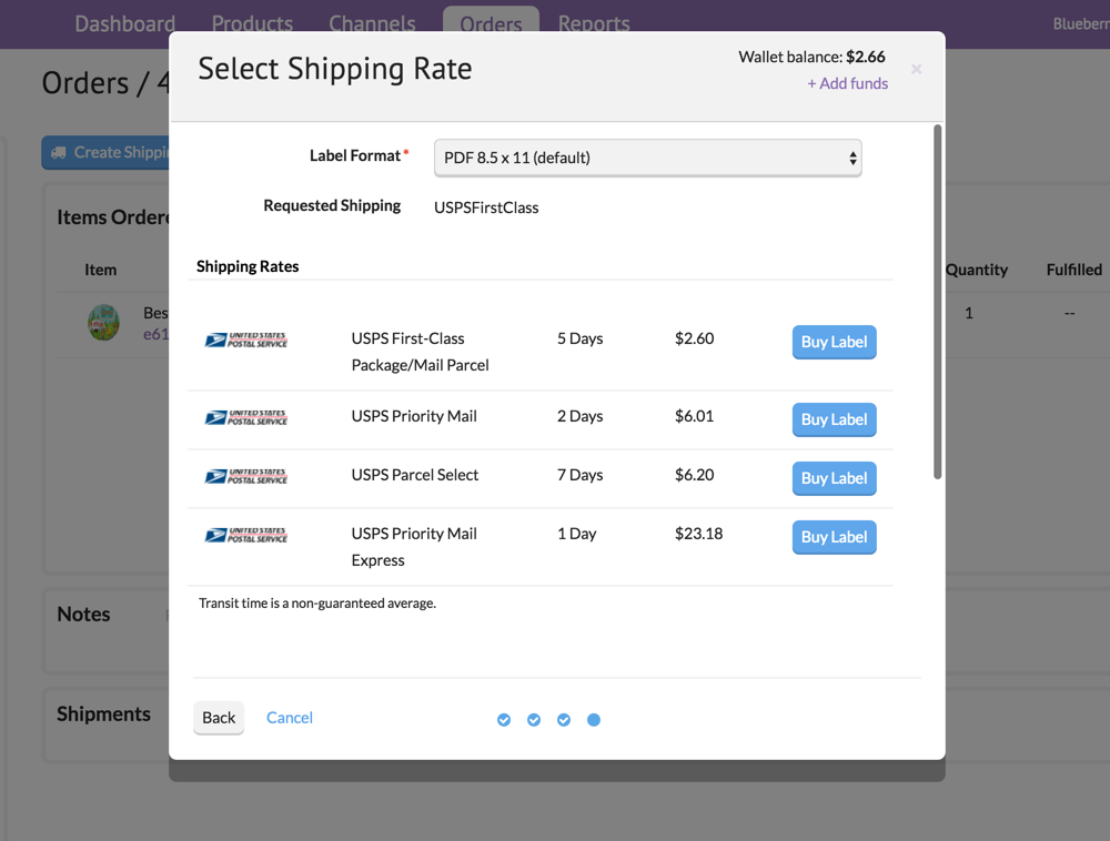Create Shipping Labels