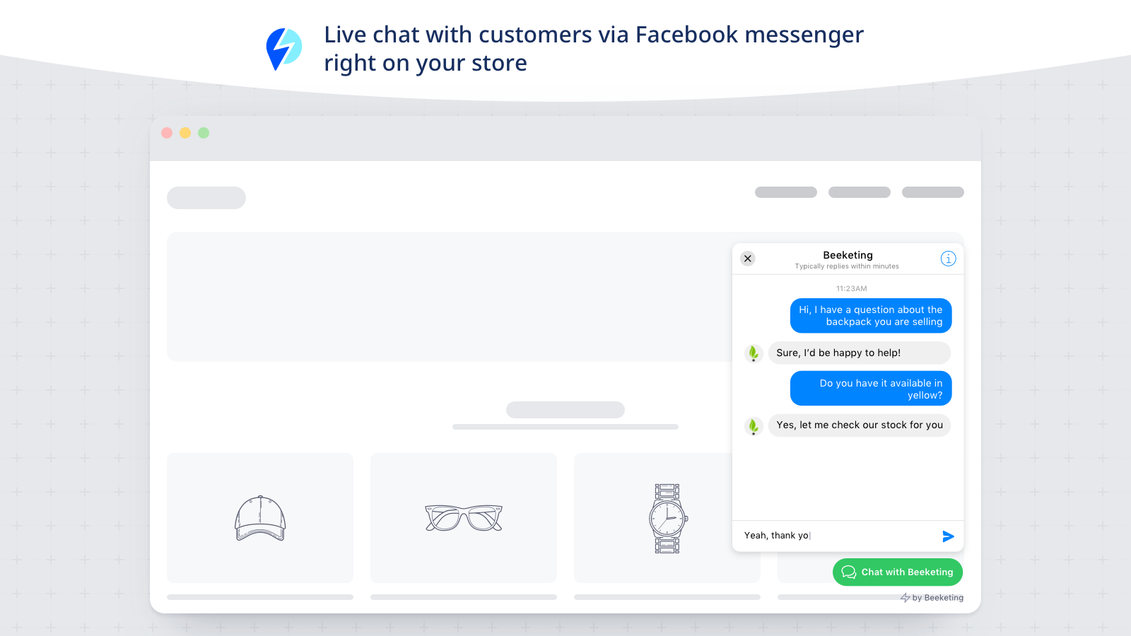 bigcommerce apps quick facebook chat