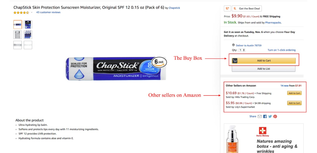 amazon buy box example