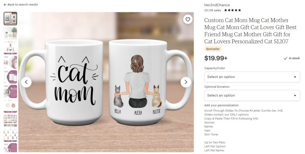 cat mom mug Etsy