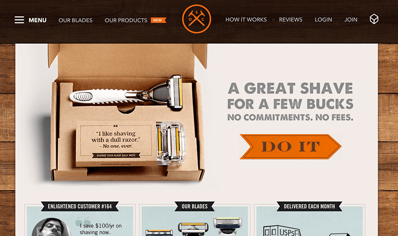 successful subscription box business dollar shave club