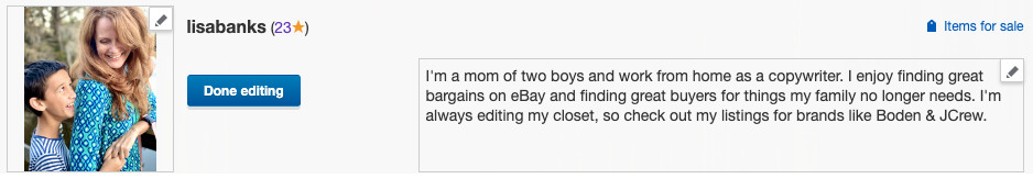 ebay bio