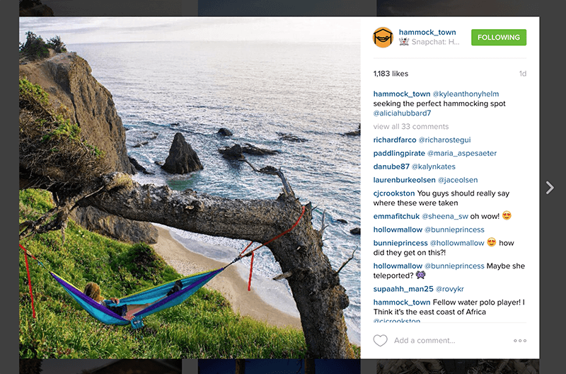 Hammock Town Instagram