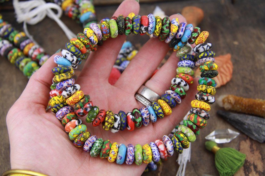 hand blown glass beads