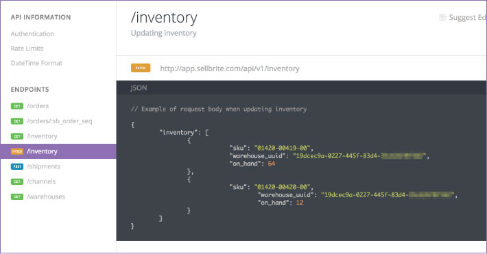 Inventory Management APIs