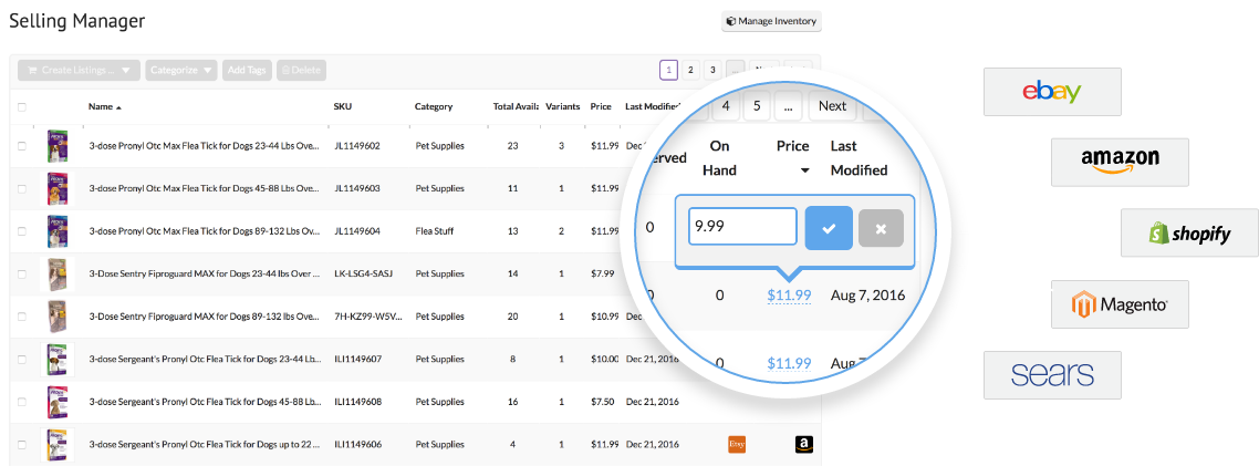 Price Sync Screen