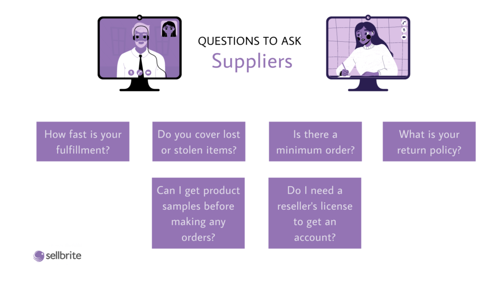 dropshipping suppliers questions