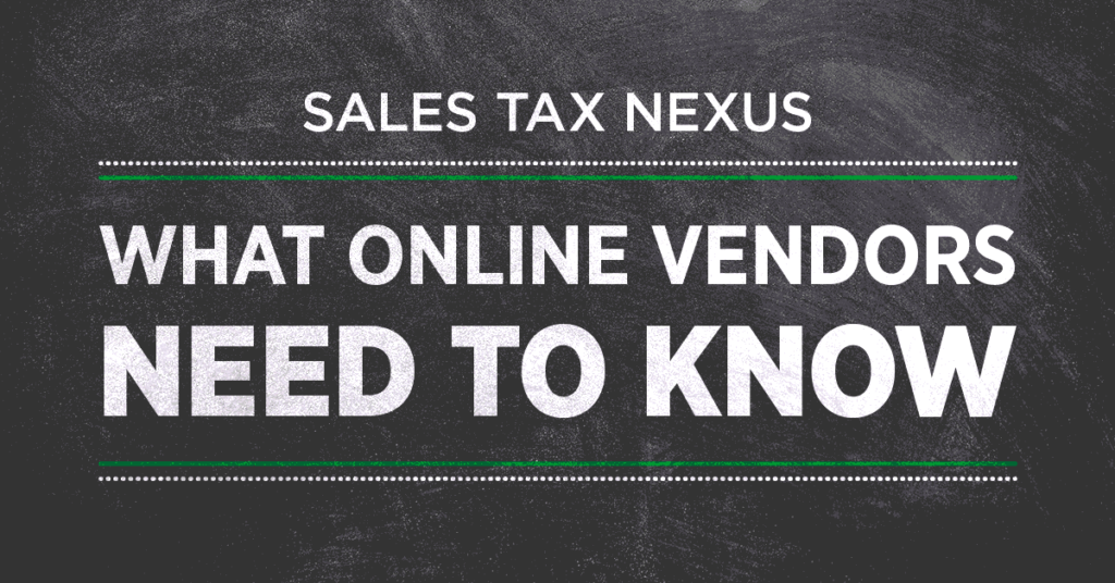 ecommerce sales tax nexus