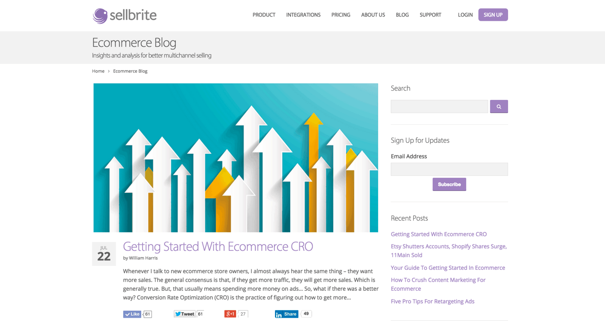 Sellbrite Ecommerce Blog - Free Online Resource