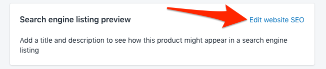 shopify edit website seo
