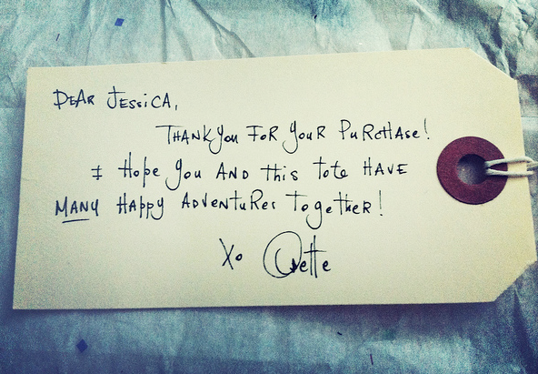 thank you note