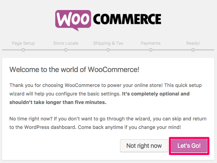 woocommerce installation